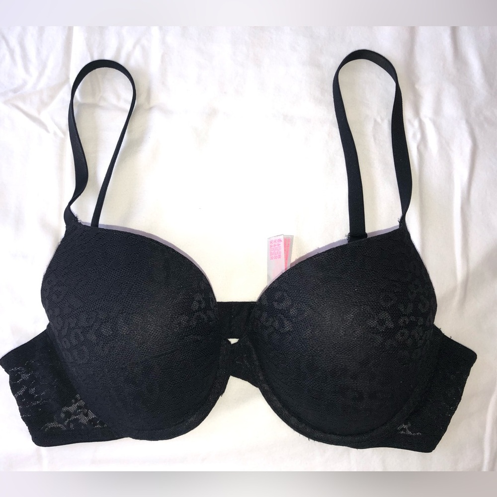 PINK Victoria's Secret Black Lace Bra